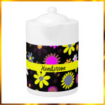 Mod Black Floral<br><div class="desc">Cheerful mod black floral design.</div>