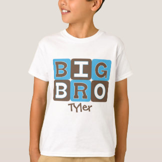 MOD Blocks Big Bro - Blue & Brown Personalised T-Shirt
