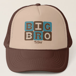 MOD Blocks Big Bro - Blue & Brown Personalised Trucker Hat