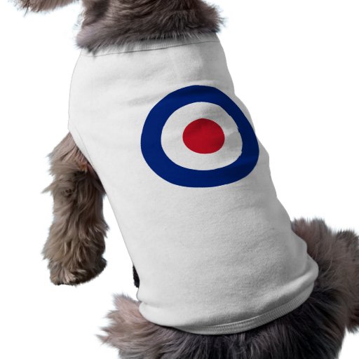 Image of MOD Blue Red and White Dog Jumper Suit | MOD Gifts Shirt