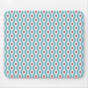 Mod blue & red circles graphic design case skin mouse mat