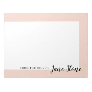 Mod Blush Border Notepad