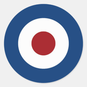 Mod Bullseye Archery Target Classic Round Sticker
