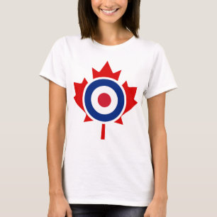 Mod Canada Curling Hockey Target Roundel T-Shirt