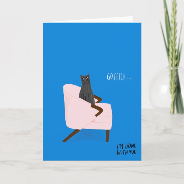 Mod Cats - Go Fetch Card (Front)