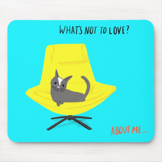 Mod Cats - What's Not to Love? Mouse Mat (Front)
