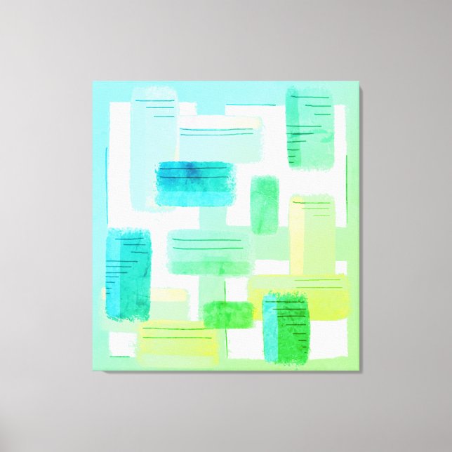 Mod Chalk Nod Canvas Print (Front)