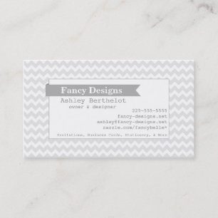 Mod Chevron Stripes Business Card