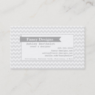 Mod Chevron Stripes Business Card