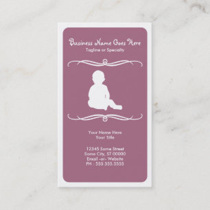 mod childcare business card