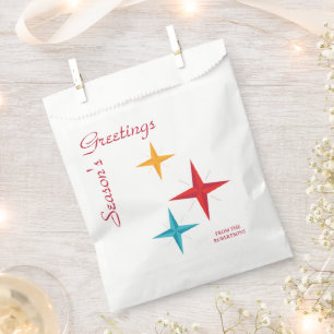 Mod Christmas Stars, Mid-Century Modern Holiday Favour Bags