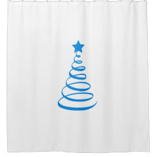 "MOD CHRISTMAS TREE" SHOWER CURTAIN