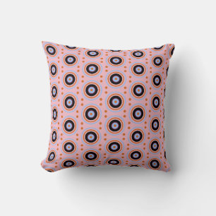 Mod Circles 6 Pink Cushion