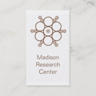 Mod Circles Business Card, Mocha Card