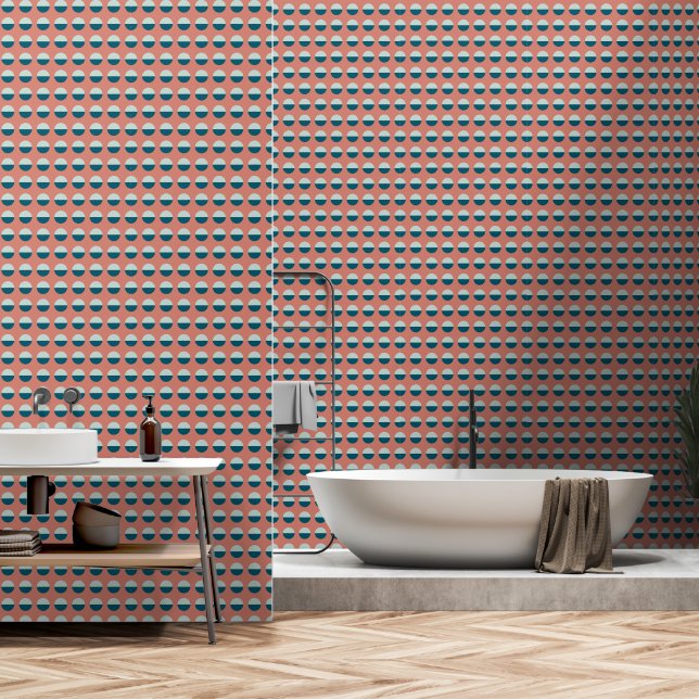 Mod Circles Wallpaper (Bathroom)