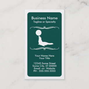 mod circus seal business card