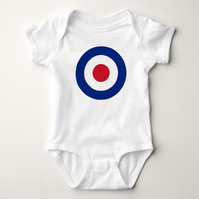 Mod - Classic Roundel - Bullseye Archery Target Baby Bodysuit (Front)