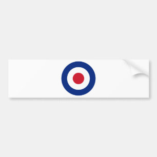 Mod - Classic Roundel - Bullseye Archery Target Bumper Sticker