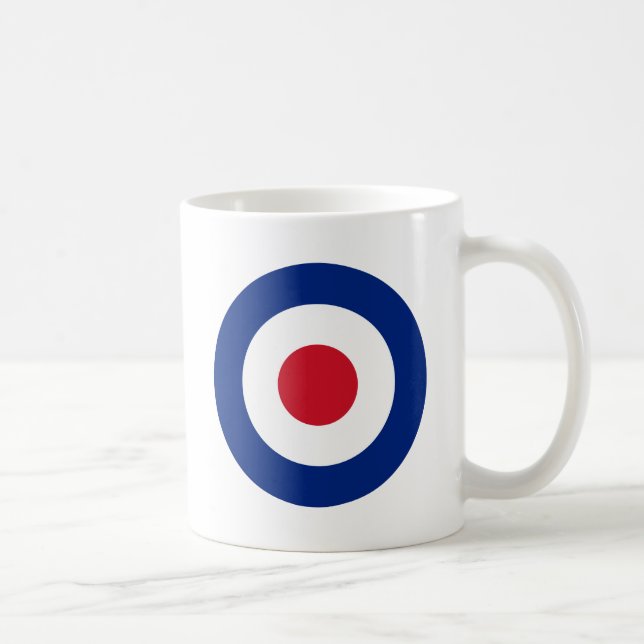 Mod - Classic Roundel - Bullseye Archery Target Coffee Mug (Right)