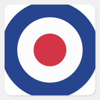 Mod - Classic Roundel - Bullseye Archery Target Square Sticker