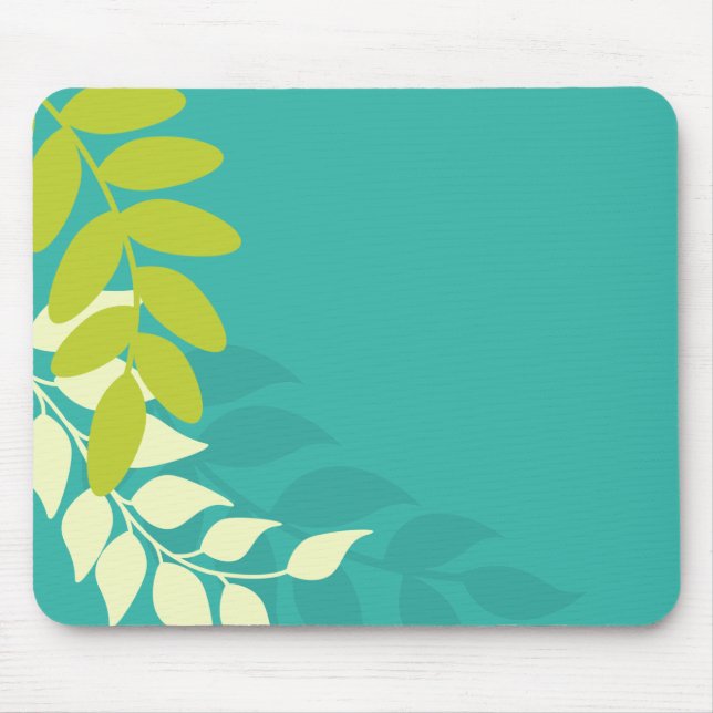 Mod Colourful Leaves Mouse Mat (Front)