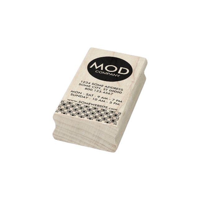 mod company business card rubber stamp (Stamp)