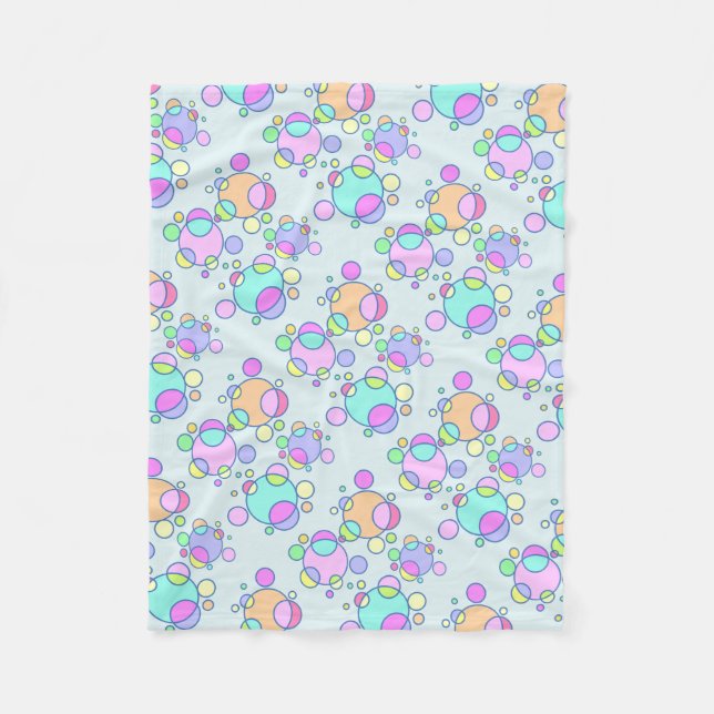 Mod Cosmic Custom Fleece Blanket (Front)