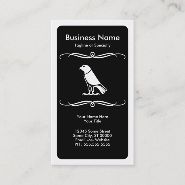mod crow business card (Front)