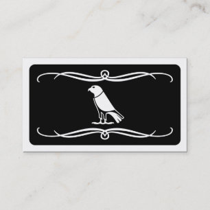 mod crow (colour customisable) business card