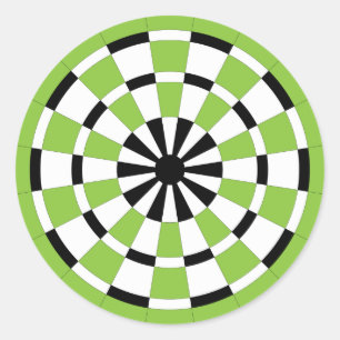 Mod Dartboard Classic Round Sticker