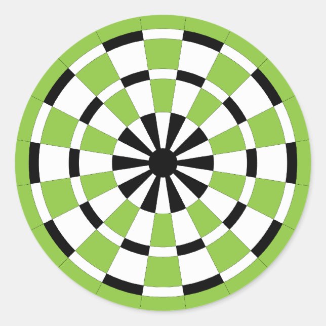 Mod Dartboard Classic Round Sticker (Front)