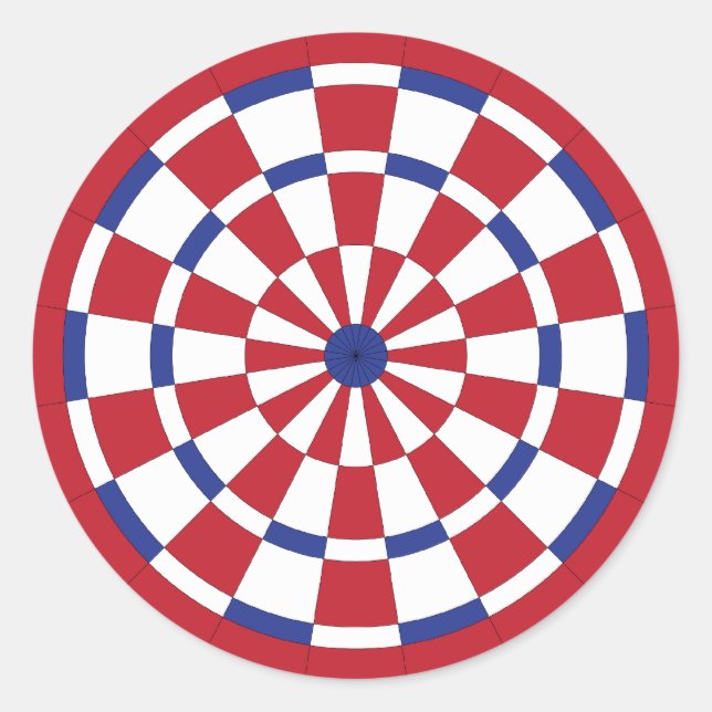 Mod Dartboard Classic Round Sticker (Front)