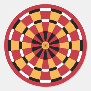 Mod Dartboard Classic Round Sticker