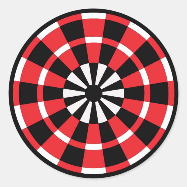Mod Dartboard Classic Round Sticker (Front)