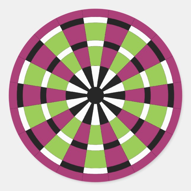 Mod Dartboard Classic Round Sticker (Front)