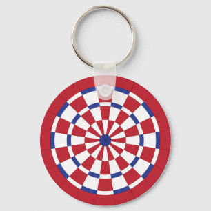 Mod Dartboard Key Ring