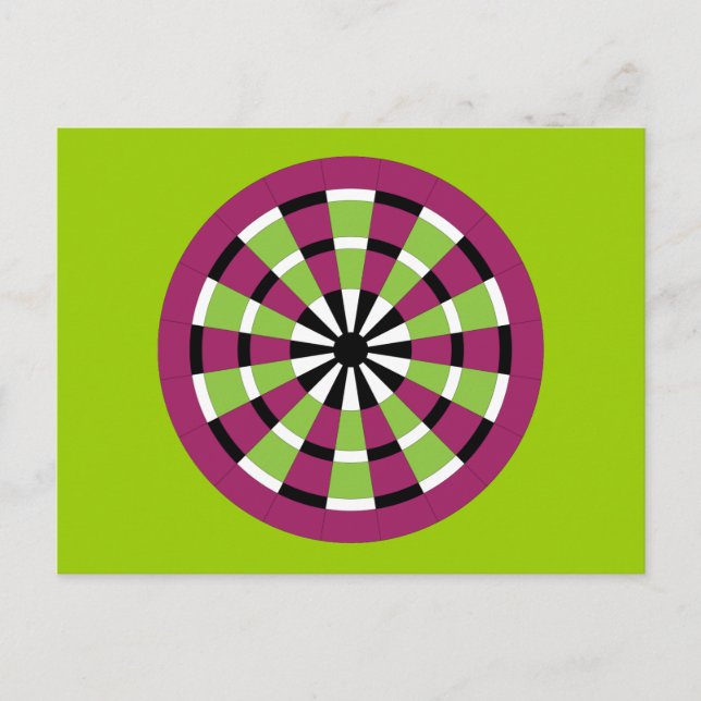 Mod Dartboard Postcard (Front)