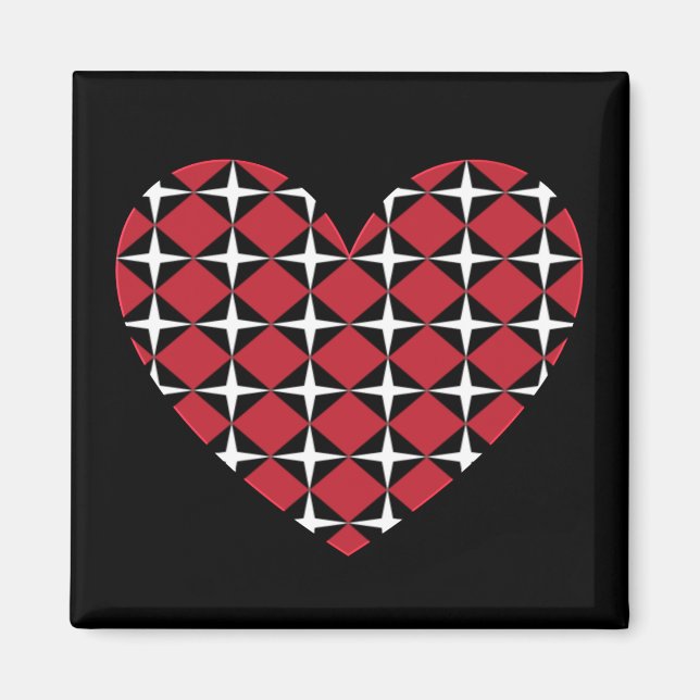 Mod Diamond Heart Magnet (Front)