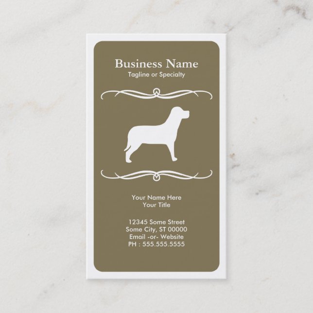 mod dog business card (Front)