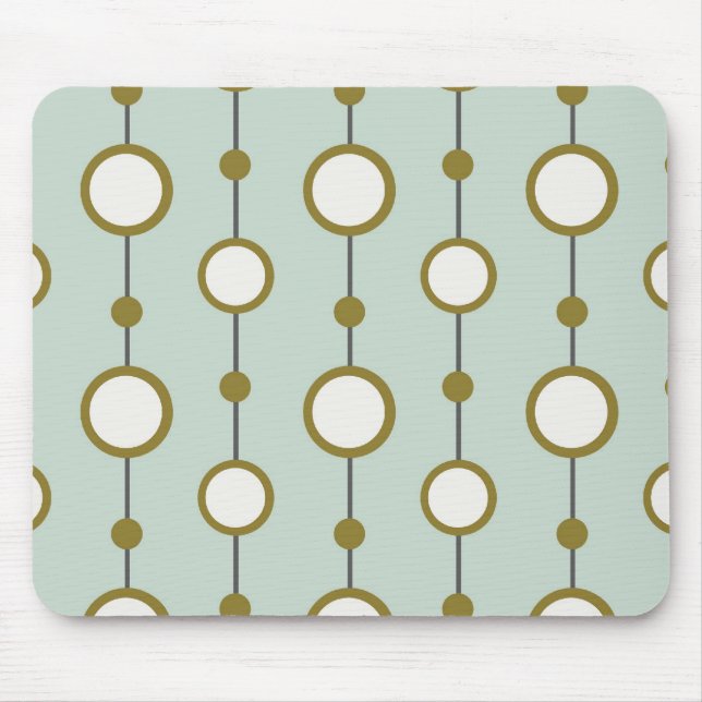 Mod Drops Mint Mouse Mat (Front)