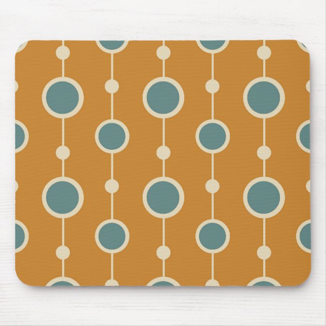 Mod Drops Orange Mouse Mat (Front)