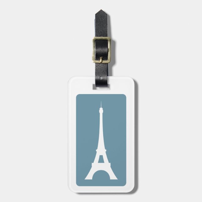 mod eiffel tower luggage tag (Front Vertical)