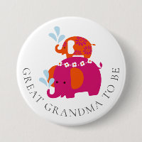 Mod Elephant Baby Shower  Great Grandmother to Be