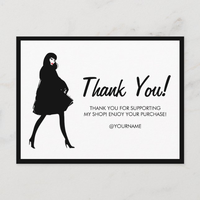 Mod Fashion Girl Boutique, Poshmark Thank You Postcard (Front)