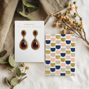 Mod Fish Scale Pattern Earring Display Cards