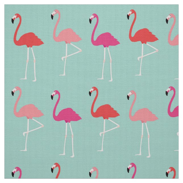 Mod Flamingos Fabric (Swatch)