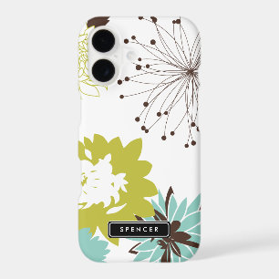 Mod Floral Pattern Personalised iPhone 7 Case