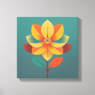Mod Flower Canvas Print