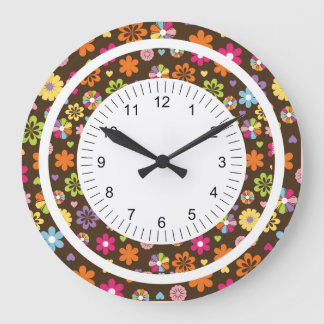 Mod Flower Large Clock