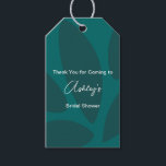 Mod Flower Petals Botanical Teal Bridal Shower Gift Tags<br><div class="desc">If you love mod but also appreciate a simple colour palette,  then you will love this mod petal design in teal. You may customise all text to suit your event.</div>